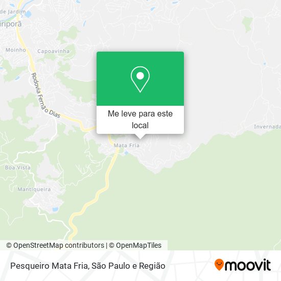 Pesqueiro Mata Fria mapa