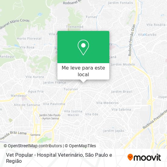 Vet Popular - Hospital Veterinário mapa