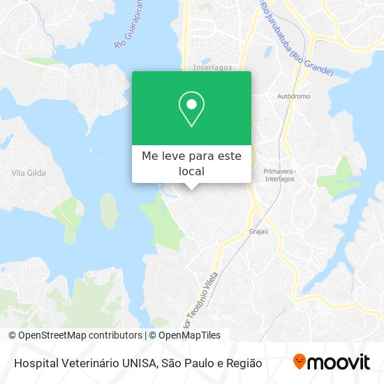 Hospital Veterinário UNISA mapa