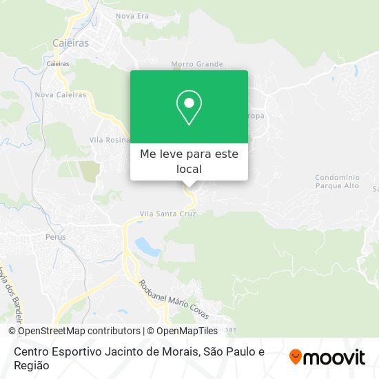Centro Esportivo Jacinto de Morais mapa