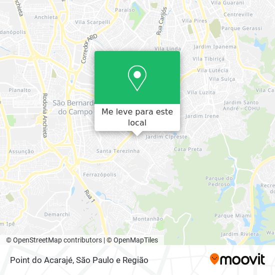 Point do Acarajé mapa