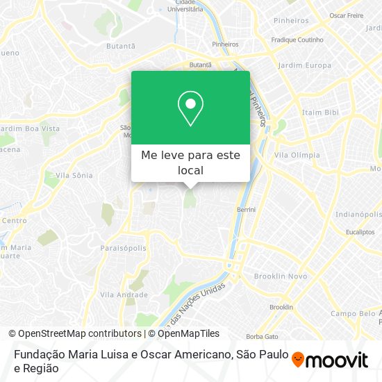 Fundação Maria Luisa e Oscar Americano mapa