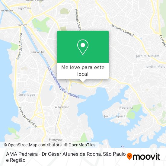 AMA Pedreira - Dr César Atunes da Rocha mapa