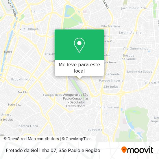 Fretado da Gol linha 07 mapa