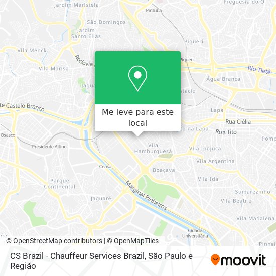 CS Brazil - Chauffeur Services Brazil mapa
