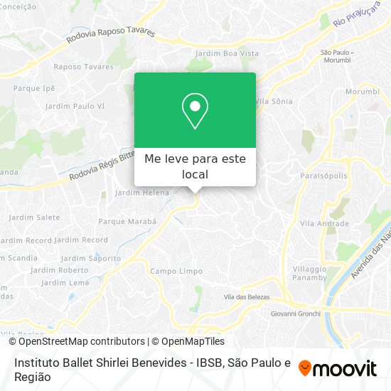 Instituto Ballet Shirlei Benevides - IBSB mapa
