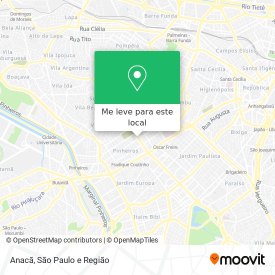 Anacã mapa
