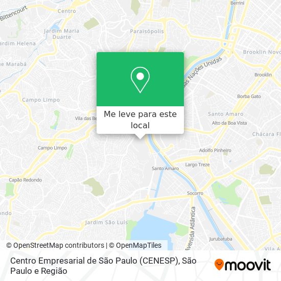 Centro Empresarial de São Paulo (CENESP) mapa