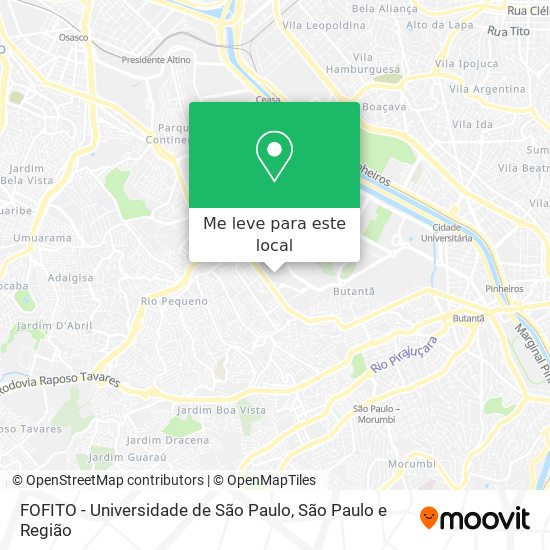 FOFITO - Universidade de São Paulo mapa