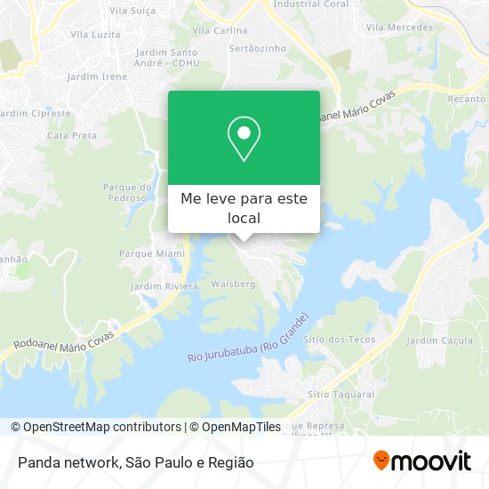 Panda network mapa