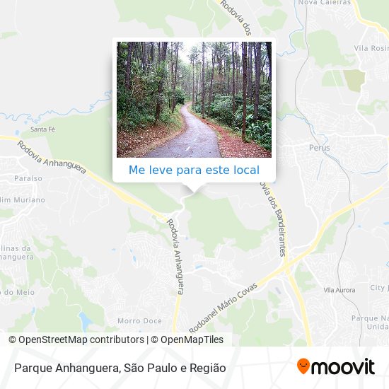 Parque Anhanguera mapa