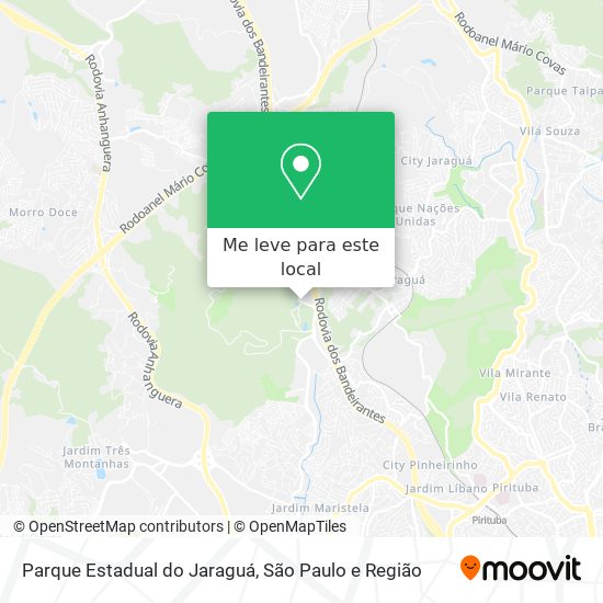 Parque Estadual do Jaraguá mapa