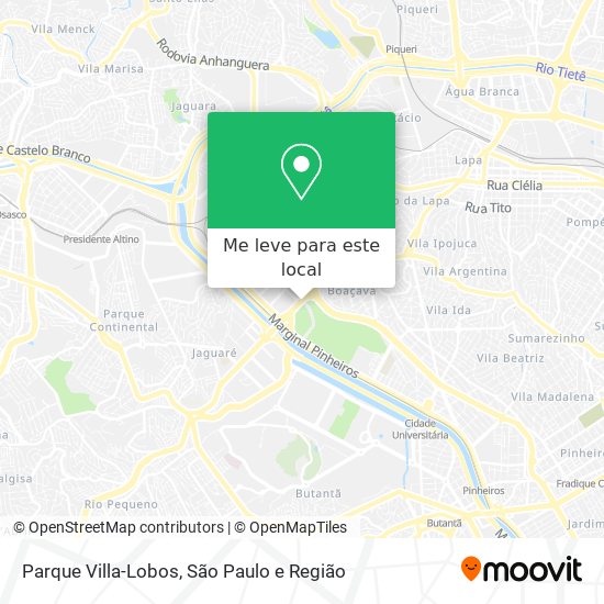 Parque Villa-Lobos mapa