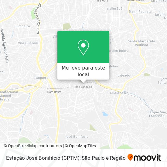 Estação José Bonifácio (CPTM) mapa