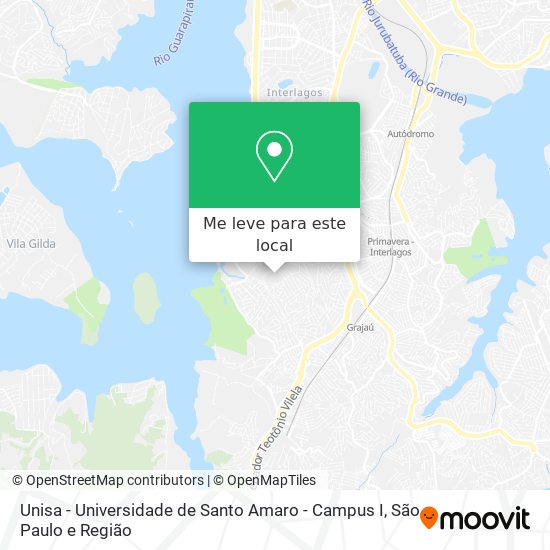 Unisa - Universidade de Santo Amaro - Campus I mapa