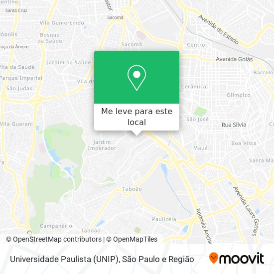 Universidade Paulista (UNIP) mapa