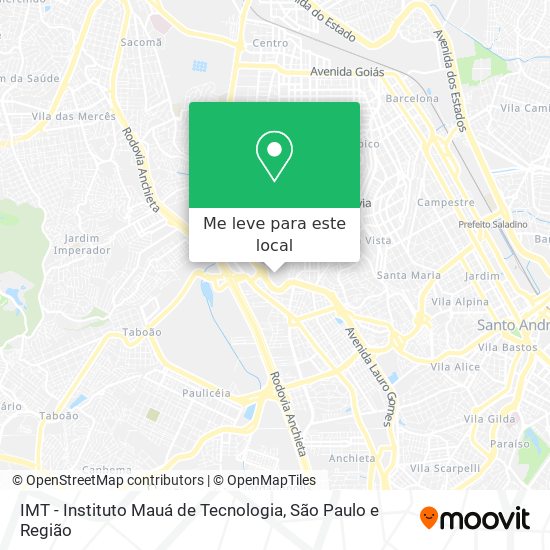 IMT - Instituto Mauá de Tecnologia mapa