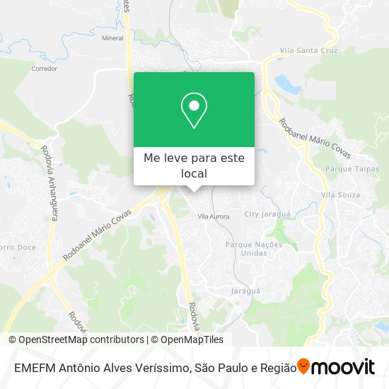 EMEFM Antônio Alves Veríssimo mapa