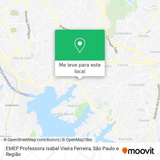 EMEF Professora Isabel Vieira Ferreira mapa