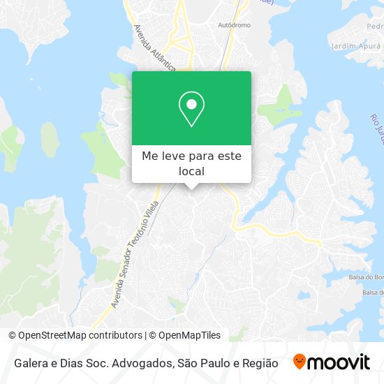 Galera e Dias Soc. Advogados mapa