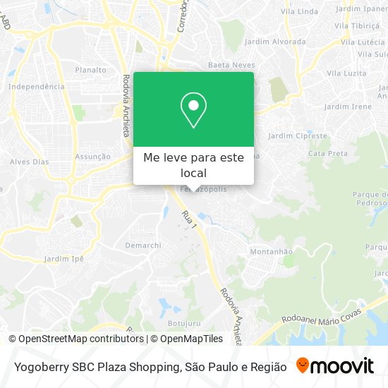 Yogoberry SBC Plaza Shopping mapa