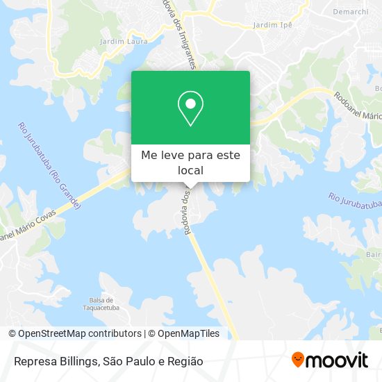 Represa Billings mapa