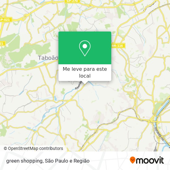 green shopping mapa