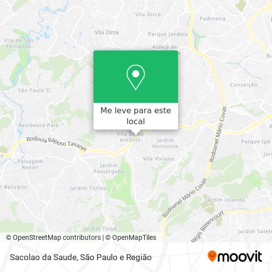 Sacolao da Saude mapa