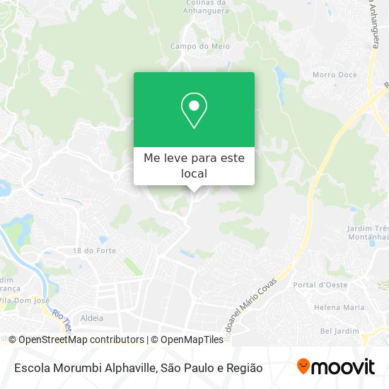 Escola Morumbi Alphaville mapa