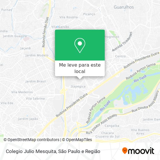 Colegio Julio Mesquita mapa