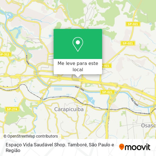 Espaço Vida Saudável Shop. Tamboré mapa