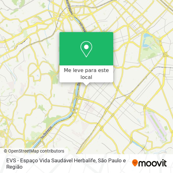 EVS - Espaço Vida Saudável Herbalife mapa