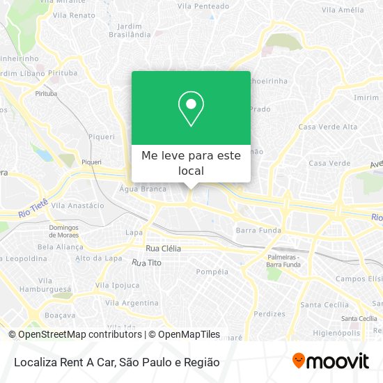 Localiza Rent A Car mapa