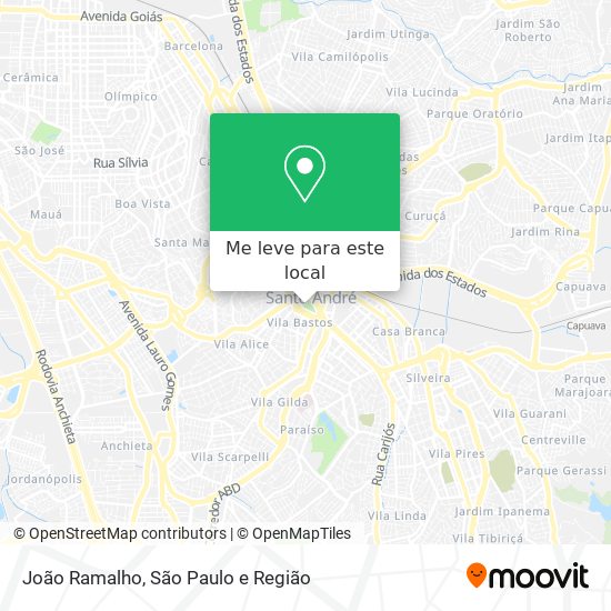 João Ramalho mapa