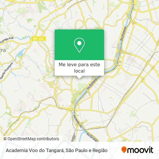 Academia Voo do Tangará mapa