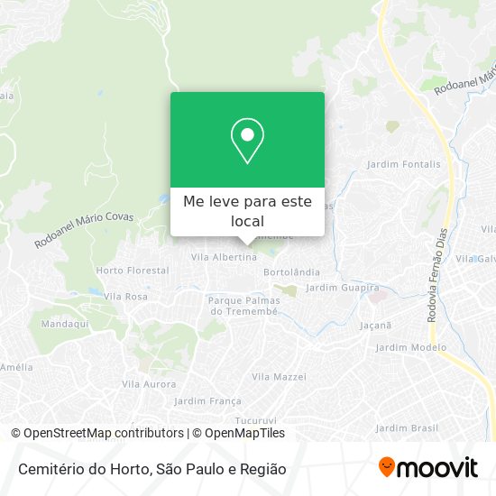 Cemitério do Horto mapa