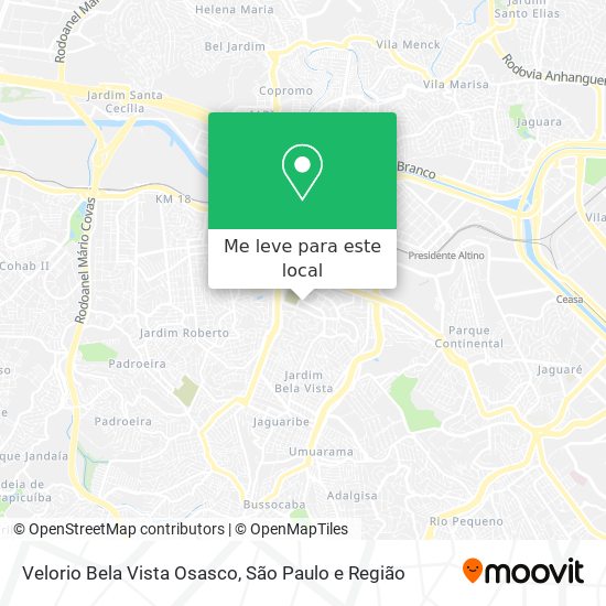 Velorio Bela Vista Osasco mapa