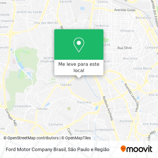Ford Motor Company Brasil mapa