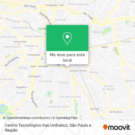Centro Tecnológico Itaú Unibanco mapa