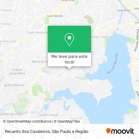 Recanto dos Cavaleiros mapa