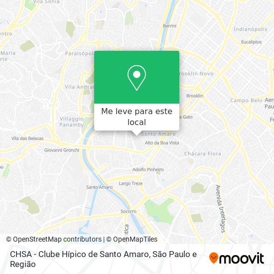 CHSA - Clube Hípico de Santo Amaro mapa