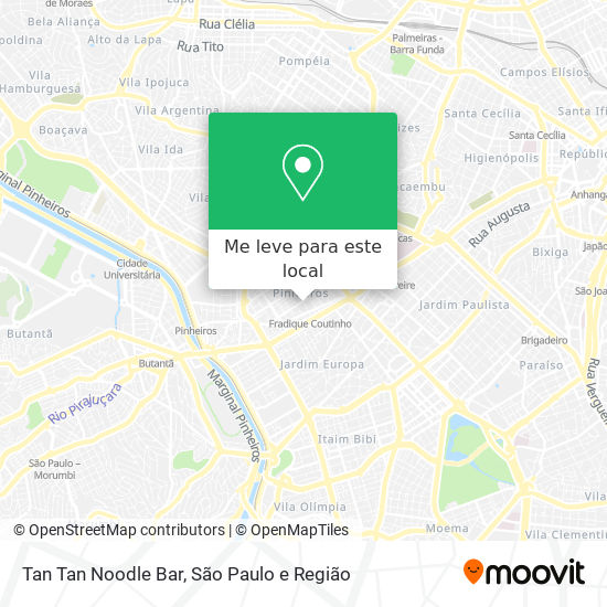 Tan Tan Noodle Bar mapa
