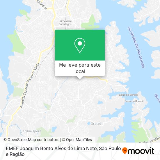EMEF Joaquim Bento Alves de Lima Neto mapa