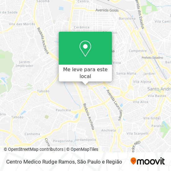 Centro Medico Rudge Ramos mapa