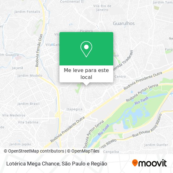 Lotérica Mega Chance mapa