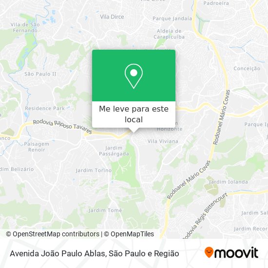 Avenida João Paulo Ablas mapa