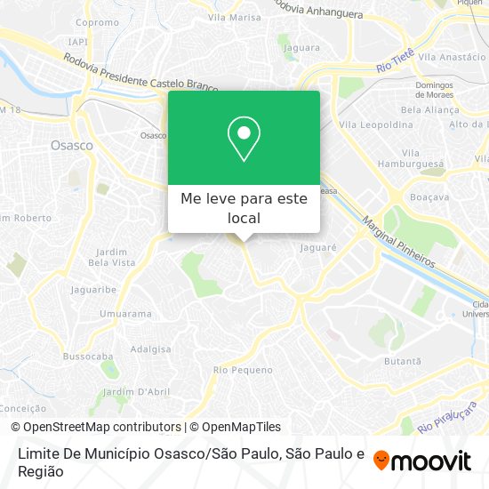 Limite De Município Osasco / São Paulo mapa