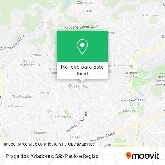 Praça dos Aviadores mapa