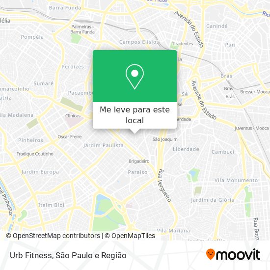 Urb Fitness mapa