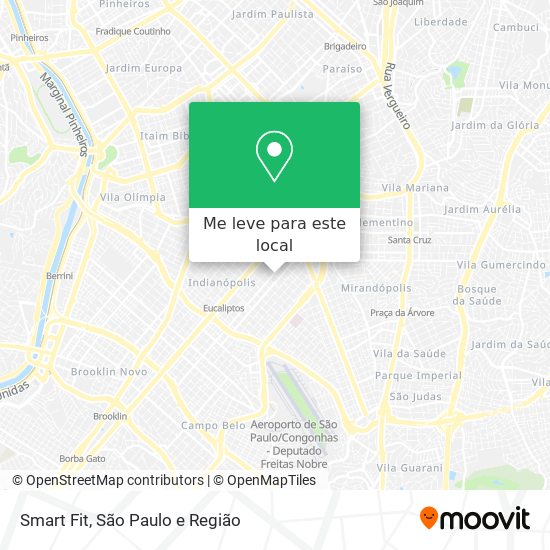 Smart Fit mapa